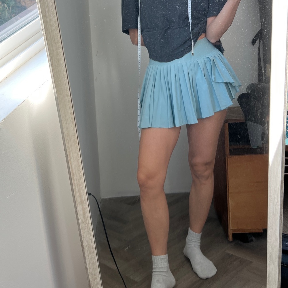 Blue Pleated Skirt Yogalicious XS